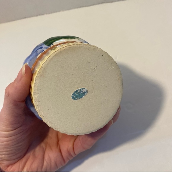 Vintage set of 3 ceramic fruit basket jars - Picture 9 of 9